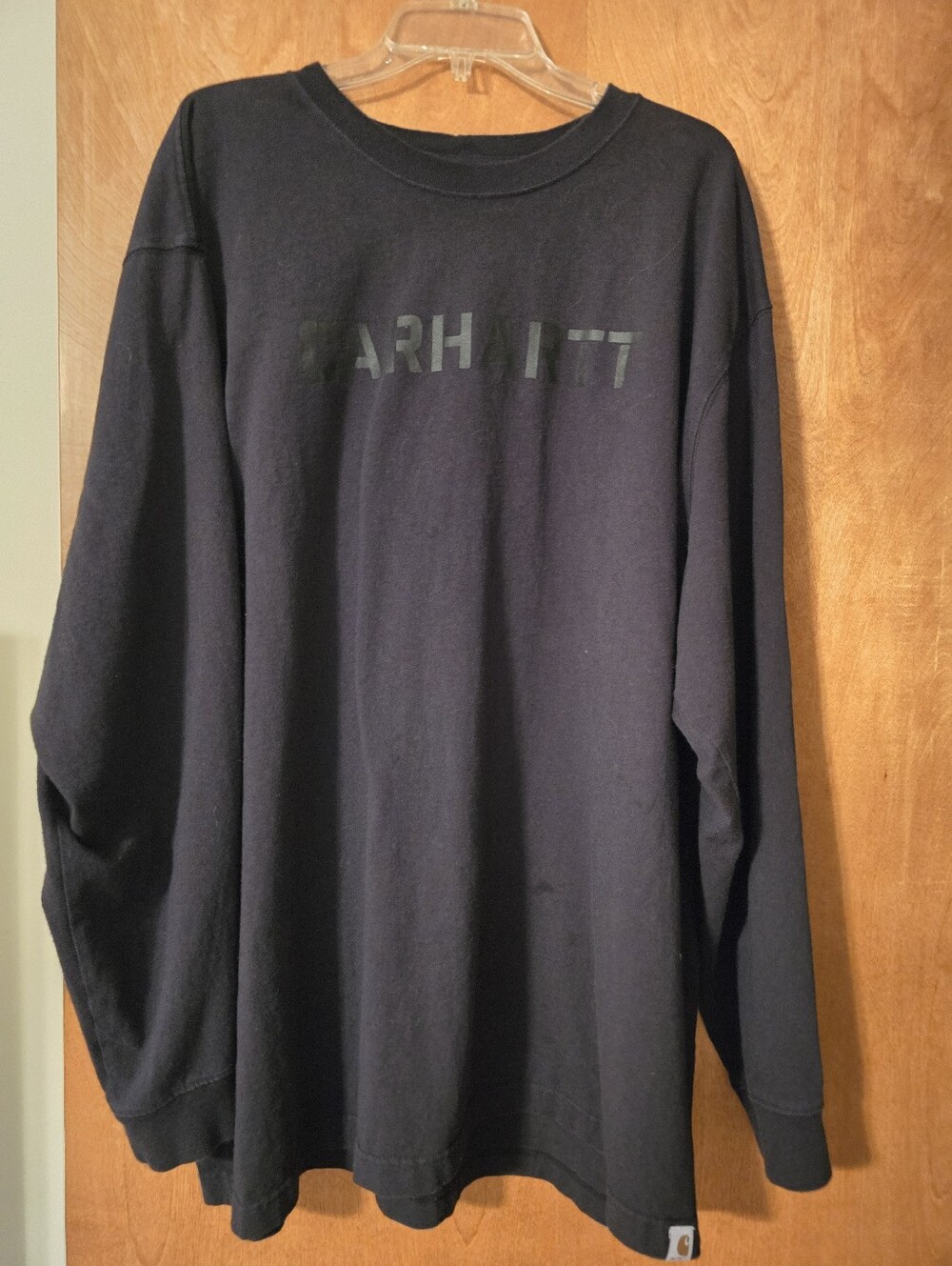 Carhartt Black Crewneck Long Sleeve with Subtle Logo